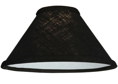 Meyda Lighting 136239 9.25"W X 5"H Faille Black Fabric Shade