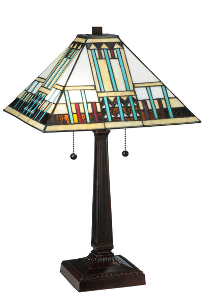 Meyda Lighting 138119 23"H Prairie Peaks Table Lamp