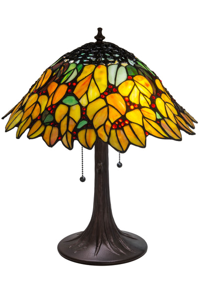 Meyda Lighting 185544 18"H Follaje Table Lamp