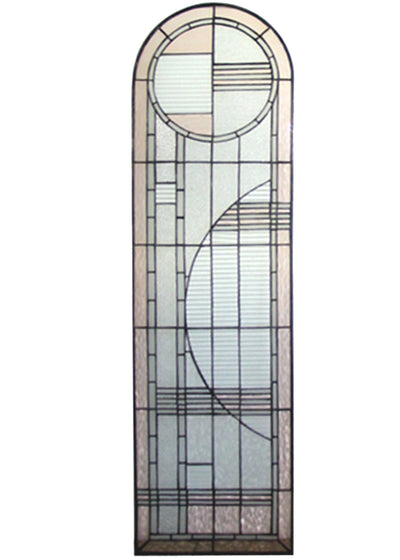 Meyda Lighting 22868 15"W X 54"H Arc Deco Left Sided Stained Glass Window