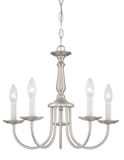 Nuvo Lighting 60/1298 5 Light 18 Inch Chandelier with Candlesticks