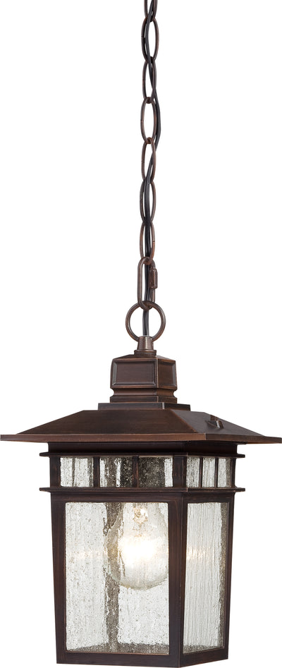 Nuvo Lighting 60/4955 Cove Neck 1 Light 12 Inch Outdoor Hang with Clear Seed Glass