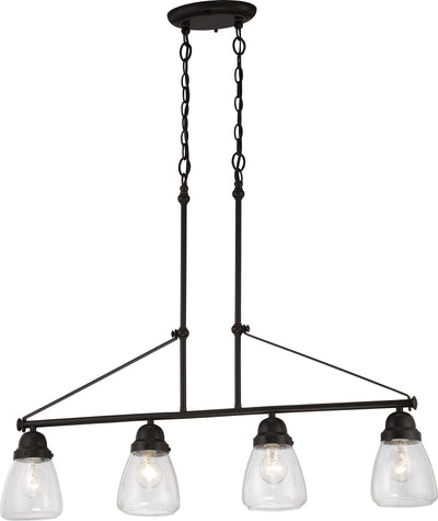 Nuvo Lighting 60/5548 Laurel 4 Light Trestle with Clear Seeded Glass