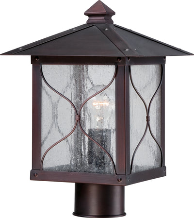 Nuvo Lighting 60/5615 Vega 1 light Outdoor Post Fixture with Clear Seed Glass