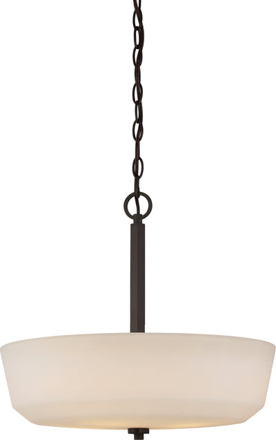 Nuvo Lighting 60/5907 Willow 4 Light Pendant with White Glass