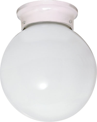 Nuvo Lighting 60/6033 1 Light 6 Inch Ceiling Fixture White Ball Color retail packaging
