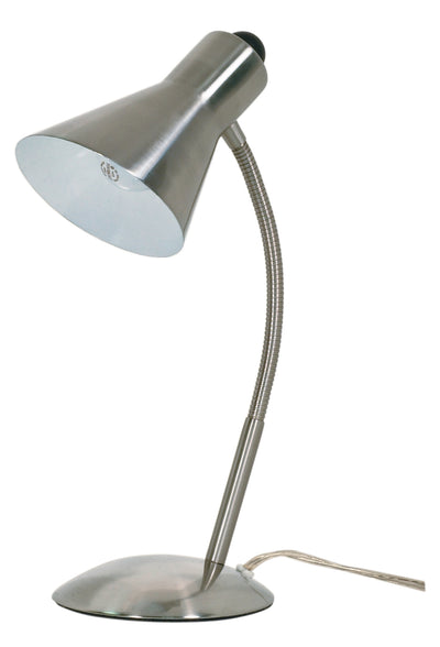 Nuvo Lighting 60/808 Gooseneck Desk Lamp 1 Light Brushed Nickel