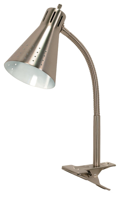 Nuvo Lighting 60/828 Clip On Gooseneck Lamp 1 Light Brushed Nickel