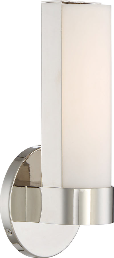 Nuvo Lighting 62/721 Bond Single 9 1/2 Inch LED Vanity with White Acrylic Lens