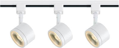 Nuvo Lighting TK403 Track Lighting Kit 12 watt LED 3000K 36 degree Round shape White finish