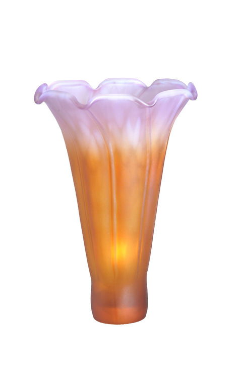 Meyda Lighting 10168 3"W x 5"H Amber/Purple Lily Shade