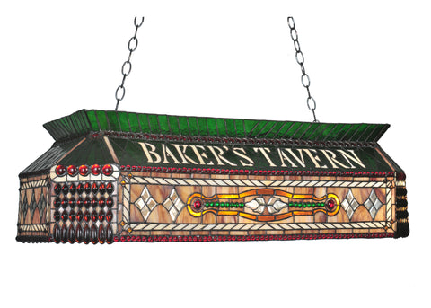 Meyda Lighting 104942 40"L Personalized Baker's Tavern Oblong Pendant
