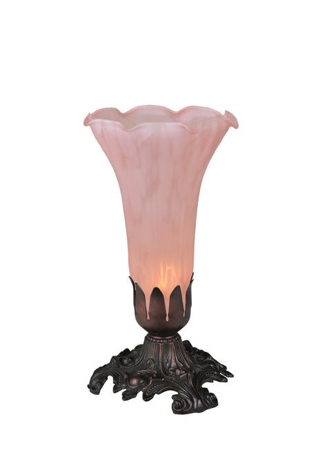 Meyda Lighting 11241 8"H Pink Pond Lily Accent Lamp