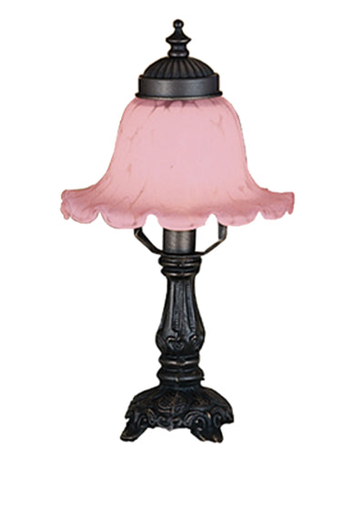 Meyda Lighting 11247 12.5"H Bell Pink Mini Lamp
