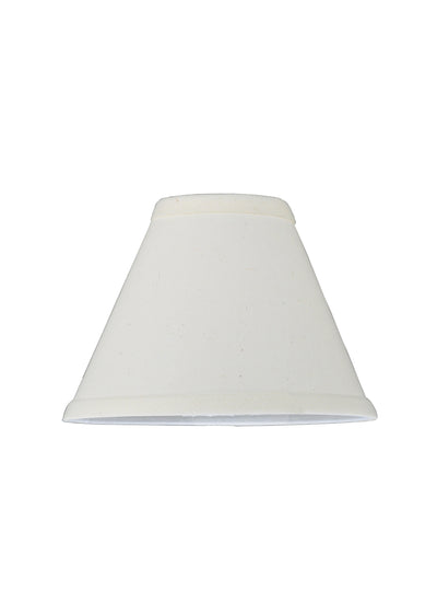 Meyda Lighting 116576 7"W X 5"H Natural Linen White Fabric Shade