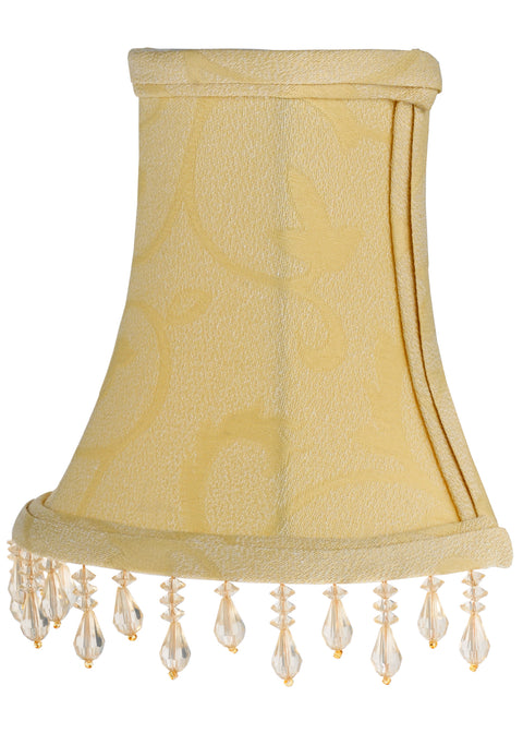 Meyda Lighting 117178 5.25"W X 6"H Trumpet Cream Half Shade
