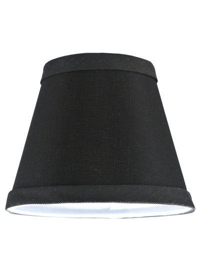 Meyda Lighting 117442 5.25"W X 4"H Faille Black Shade