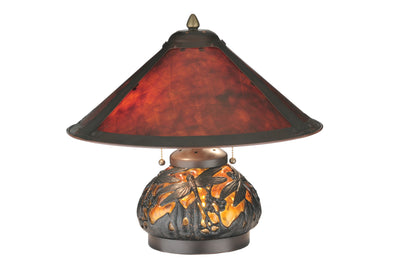 Meyda Lighting 118681 16" High Sutter Lighted Base Table Lamp