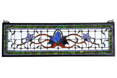 Meyda Lighting 119445 33"W X 10"H Fairytale Transom Stained Glass Window