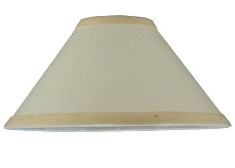 Meyda Lighting 119595 8"W X 4"H Natural Linen Tapered Shade