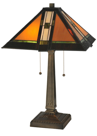 Meyda Lighting 119654 22"H Montana Mission Table Lamp