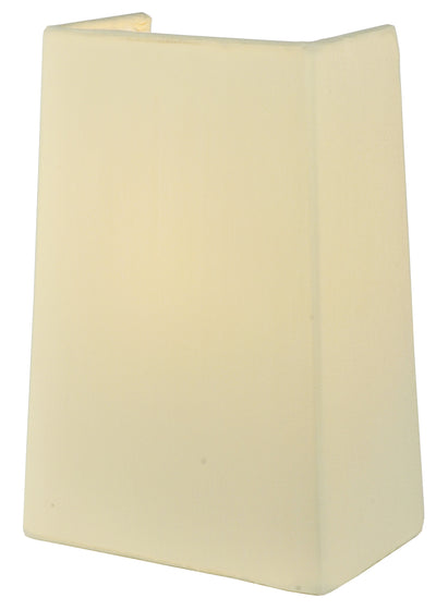 Meyda Lighting 119751 7"W X 10"H Linen Antique Cream Half Shade