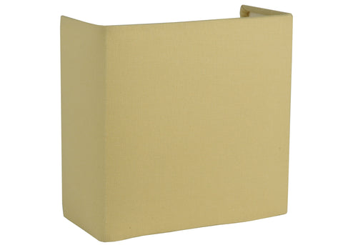 Meyda Lighting 120593 7"W X 6.8"H X 3.25"D Linen Oatmeal Half Shade