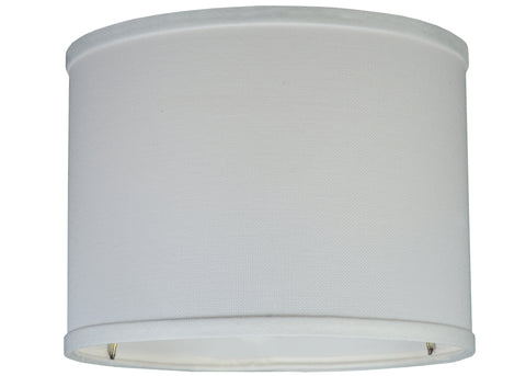 Meyda Lighting 124751 8.25"W White Linen Drum Shade