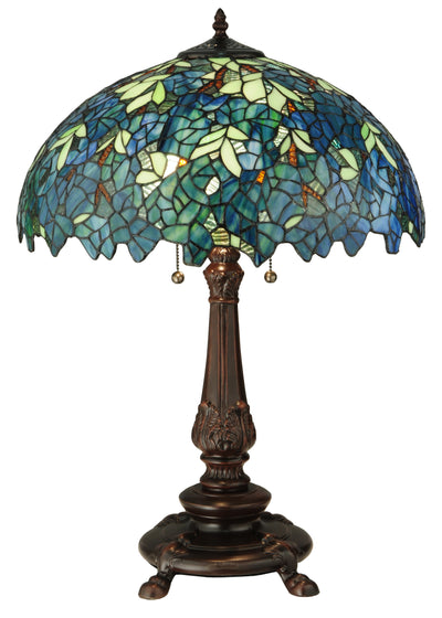 Meyda Lighting 124815 26"H Nightfall Wisteria Table Lamp