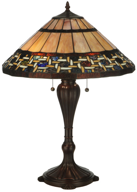 Meyda Lighting 125114 25"H Ilona Table Lamp