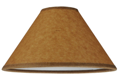 Meyda Lighting 126029 8"W X 4.25"H Taos Brown Parchment Shade