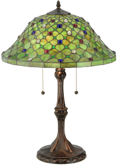 Meyda Lighting 127424 25.5"H Diamond & Jewel Table Lamp