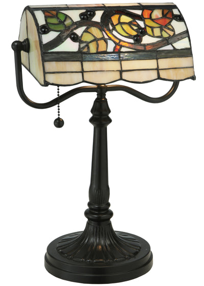 Meyda Lighting 130760 15"H Vineyard Banker's Lamp