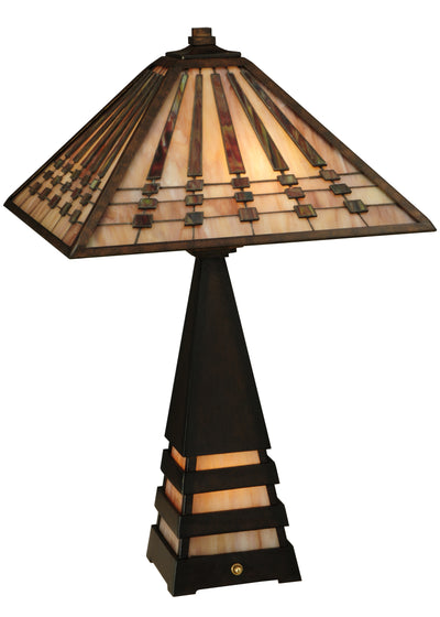 Meyda Lighting 131510 24"H RA Lighted Base Table Lamp