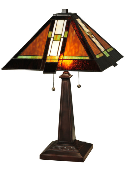 Meyda Lighting 132673 24"H Montana Mission Table Lamp