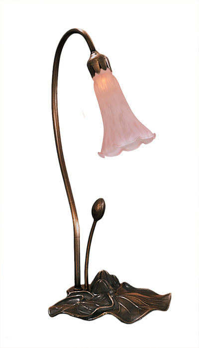Meyda Lighting 13447 16"H Pink Pond Lily Accent Lamp