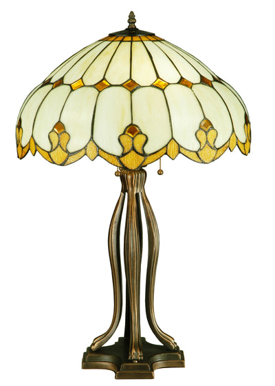 Meyda Lighting 137951 30"H Nouveau Dome Table Lamp