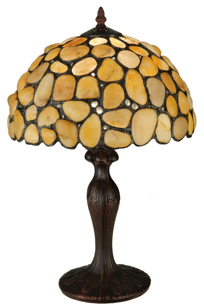 Meyda Lighting 138123 19.5"H Agata Yellow Table Lamp