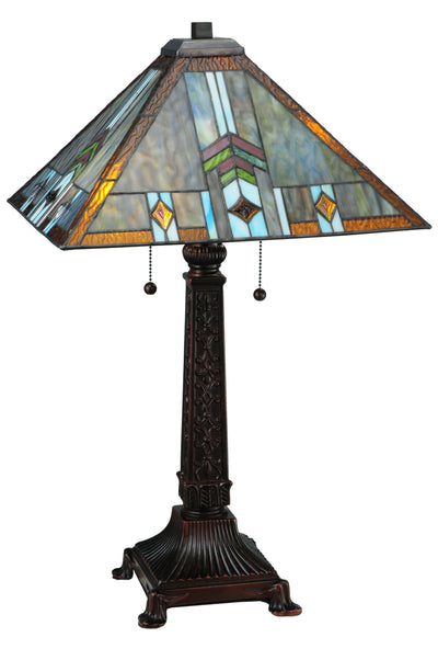Meyda Lighting 138772 26"H Prairie Wheat Sunshower Table Lamp