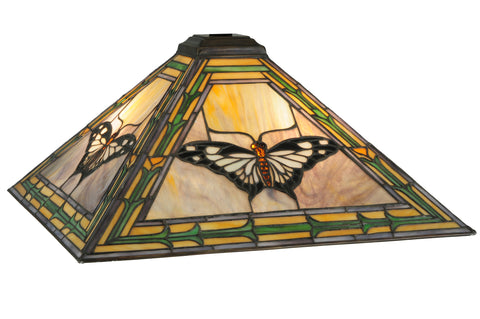 Meyda Lighting 139053 17.5"Sq Butterfly Shade