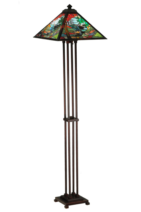 Meyda Lighting 140031 63.75"H Tiffany River of Life Floor Lamp