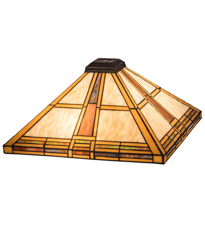 Meyda Lighting 141884 17" Square Prairie Straw Shade