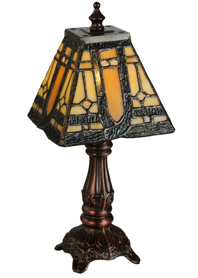 Meyda Lighting 142878 12"H Sierra Prairie Mission Mini Lamp