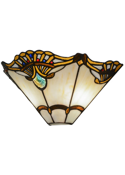 Meyda Lighting 144020 14.5"W Shell with Jewels Wall Sconce