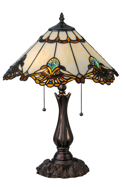 Meyda Lighting 144058 21"H Shell with Jewels Table Lamp