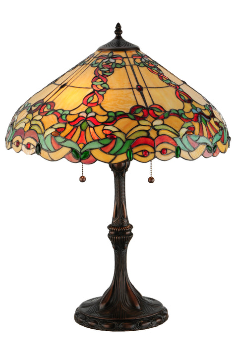 Meyda Lighting 144336 25"H Baroque Vine Table Lamp
