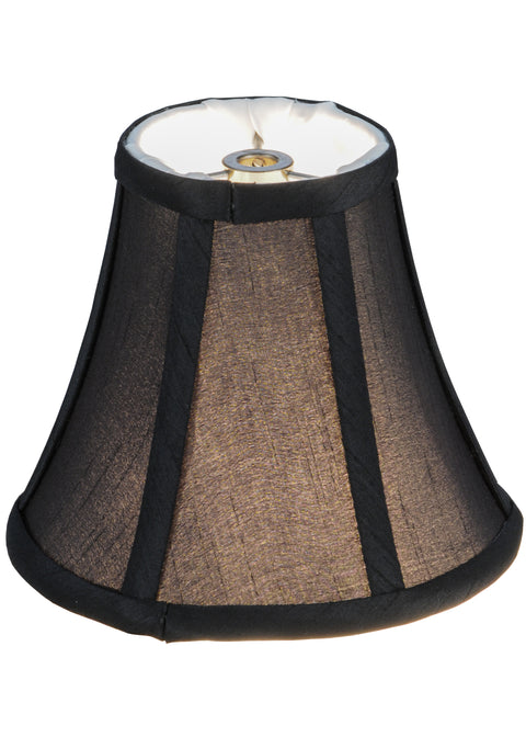 Meyda Lighting 146849 6"W X 5"H Trumpet Black Fabric Shade