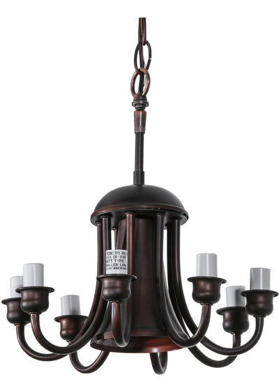 Meyda Lighting 14719 MAHOGANY BRONZE 8 LT & DOWN LT/4' WIRE/CPY