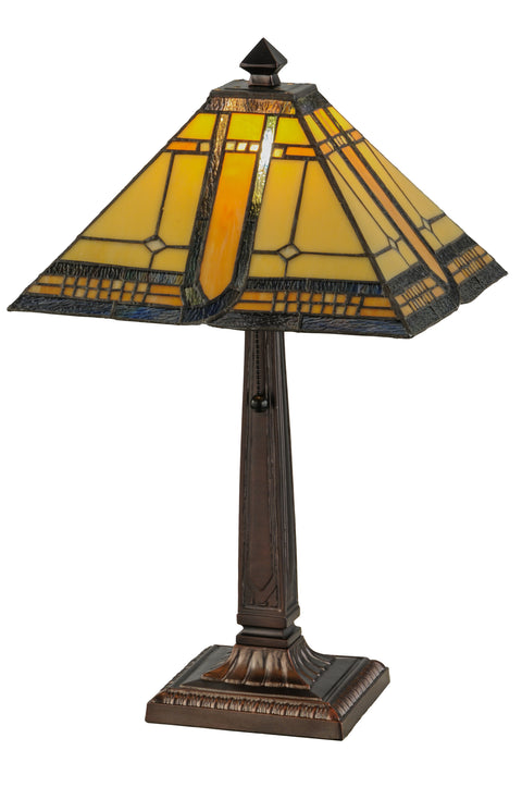 Meyda Lighting 147482 21"H Sierra Prairie Mission Table Lamp