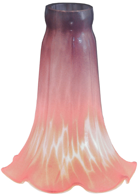 Meyda Lighting 147863 4"W X 6"H Purple Fire Pond Lily Shade